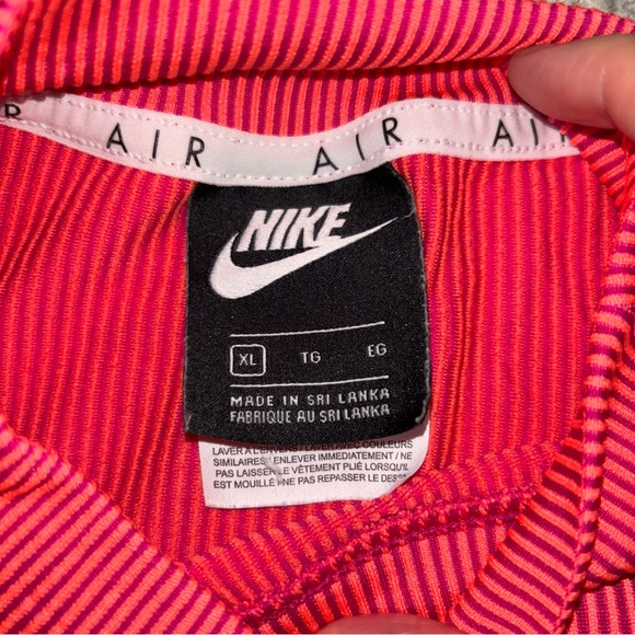 Women’s Nike Air Fireberry Mock Neck Long Sleeve Striped Top Size XL - Picture 5 of 5